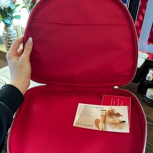 Estee Lauder Red Cosmetic Bag
